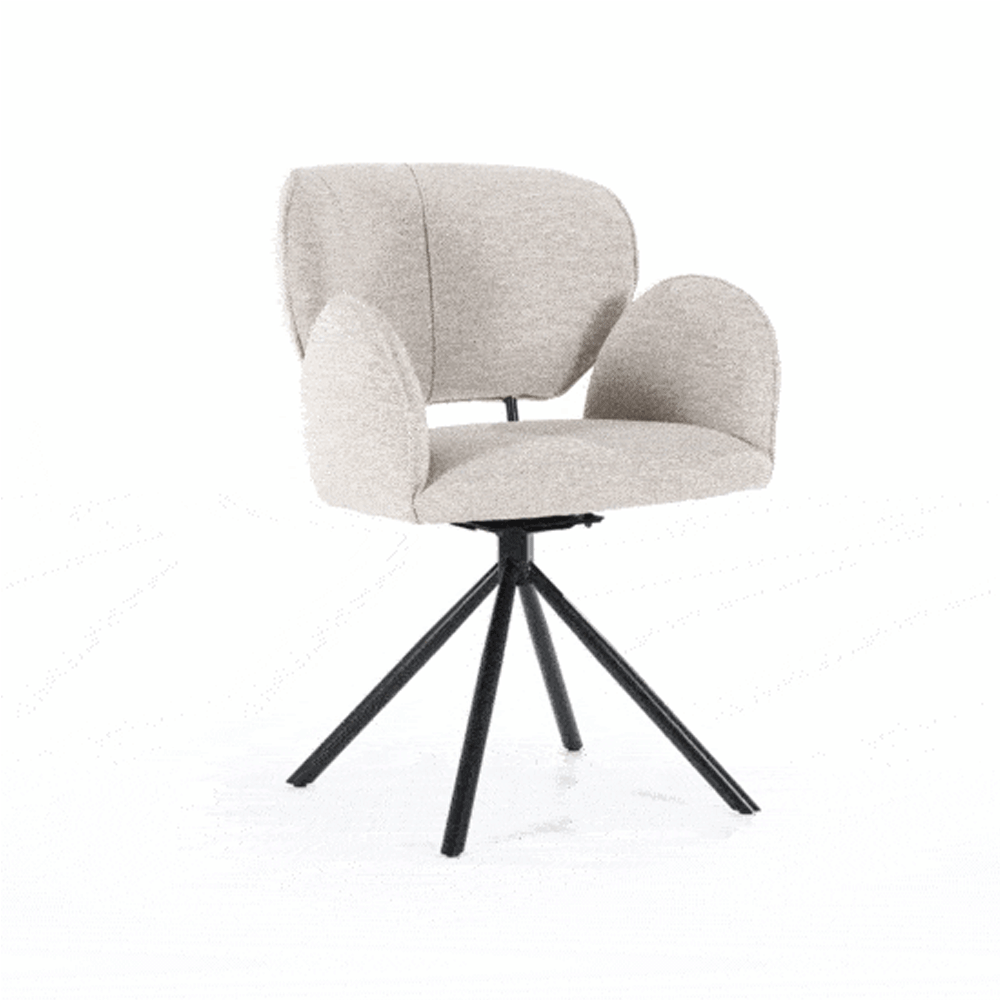 Eetkamerstoel Rosalin Taupe moon