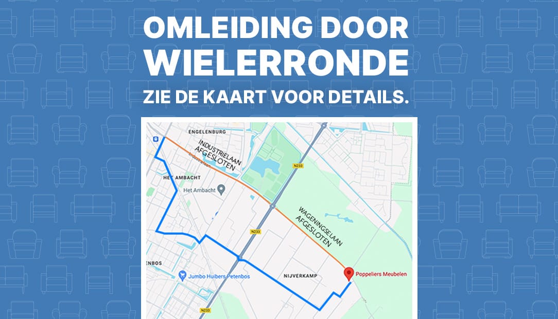 Omleiding door wielerronde