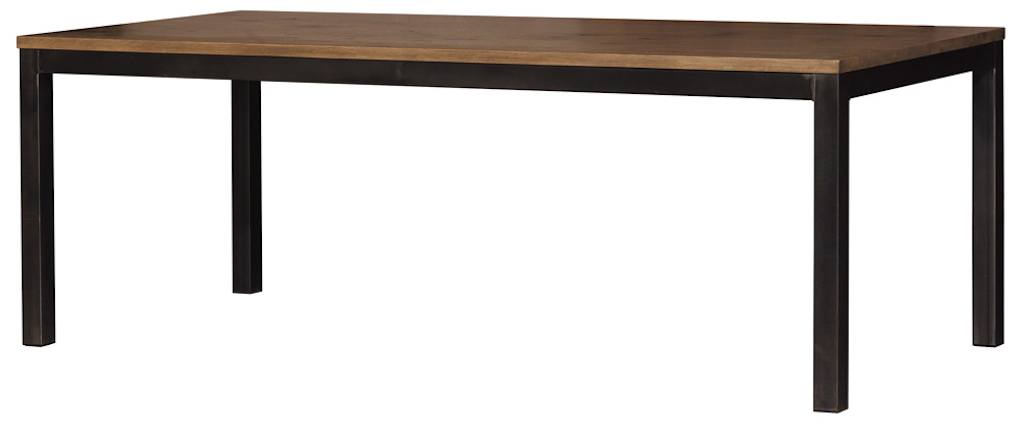 Wonderbaarlijk Massief eiken eettafel Maxwell met metalen poten aanbieding OK-22