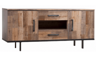 Dressoir retro met 2 deuren en open vak
