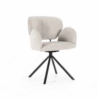 Eetkamerstoel Rosalin Taupe moon