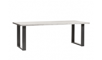 Eetkamertafel met stalen u poot Urban 160 cm