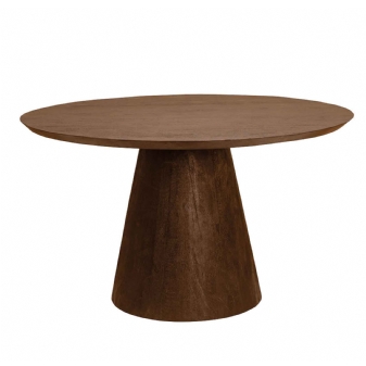 Eettafel Premana rond - bruin