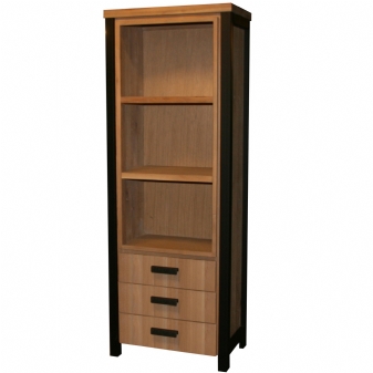 Tholen boekenkast met 3 laden
